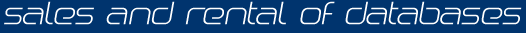 sales and rental of databases